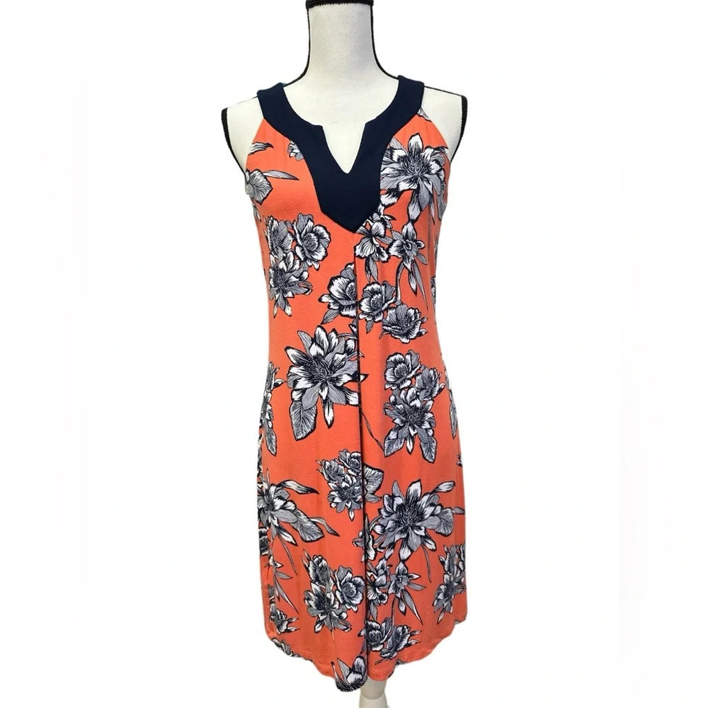Tommy Bahama Leis Tambour Floral Sleeveless Dress Size Small Above Knee Floral